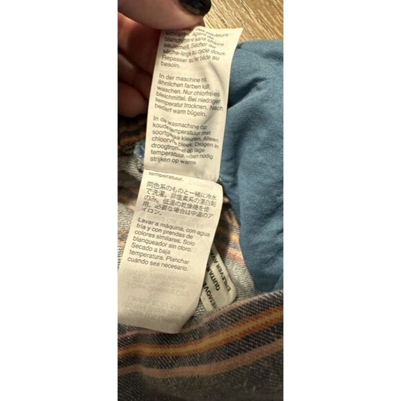 Madewell Blue and Red Striped Wide Leg Pants - Picture 12 of 14